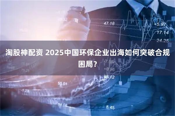 淘股神配资 2025中国环保企业出海如何突破合规困局？